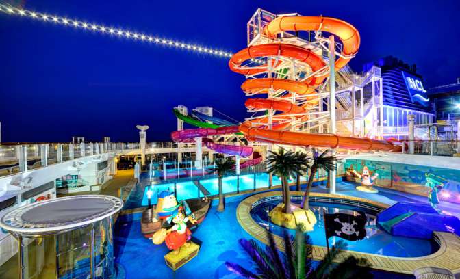 Waterglijbanen op de Norwegian Getaway van NCL